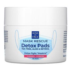 Kiss My Face, Mask Rescue Detox Pads, 60 Pads - HealthCentralUSA