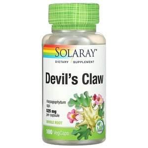 Solaray, Devil's Claw, 525 mg, 100 VegCaps - HealthCentralUSA