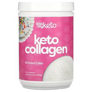 Kiss My Keto, Keto Collagen, Birthday Cake, 11.78 oz (334 g) - HealthCentralUSA