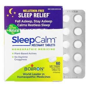 Boiron, Sleep Calm Meltaway Tablets, Unflavored , 60 Meltaway Tablets - HealthCentralUSA