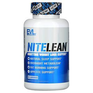 EVLution Nutrition, NiteLean, Nighttime Weight Loss Support, 30 Veggie Capsules - HealthCentralUSA