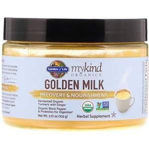 Garden of Life, MyKind Organics, Golden Milk, Recovery & Nourishment, 3.70 oz (105 g) - HealthCentralUSA
