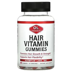 Olympian Labs, Hair Vitamin Gummies, 60 Gummies - HealthCentralUSA
