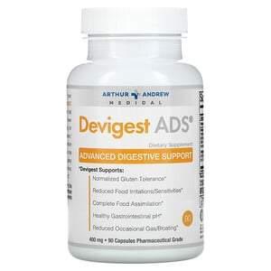 Arthur Andrew Medical, Devigest ADS, Advanced Digestive Support, 400 mg, 90 Capsules - HealthCentralUSA