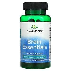 Swanson, Brain Essentials, 60 Veggie Capsules - HealthCentralUSA