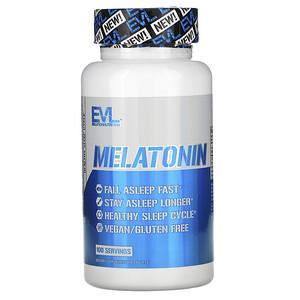 EVLution Nutrition, Melatonin, 5 mg, 100 Tablets - HealthCentralUSA