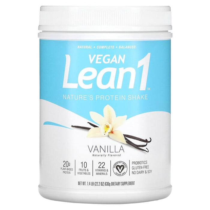 Lean1, Nature's Protein Shake, Vanilla, 1.4 lb (630 g)