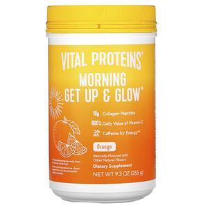 Vital Proteins, Morning Get Up & Glow, Orange , 9.3 oz (265 g) - HealthCentralUSA