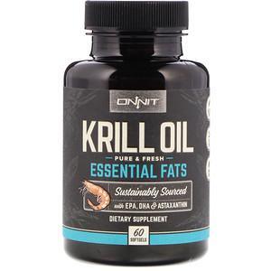 Onnit, Krill Oil, Essential Fats, 60 Softgels - HealthCentralUSA