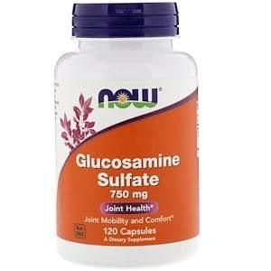 Now Foods, Glucosamine Sulfate, 750 mg, 120 Capsules - HealthCentralUSA