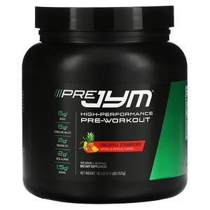 JYM Supplement Science, Pre JYM, High Performance Pre-Workout, Pineapple Strawberry, 1.1 lbs (520 g) - HealthCentralUSA
