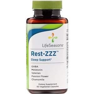 LifeSeasons, Rest-ZZZ Sleep Support, 60 Vegetarian Capsules - HealthCentralUSA