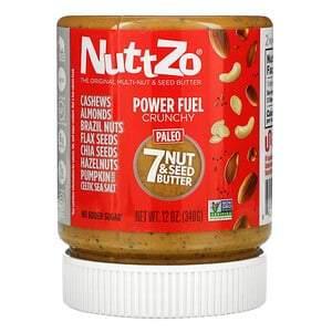 Nuttzo, Paleo Power Fuel, 7 Nut & Seed Butter, Crunchy, 12 oz (340 g) - HealthCentralUSA