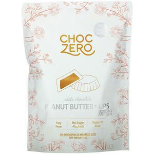 ChocZero, White Chocolate Peanut Butter Cups, 3 oz - HealthCentralUSA