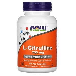 Now Foods, L-Citrulline, 750 mg, 90 Veg Capsules - HealthCentralUSA