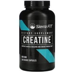 Sierra Fit, Creatine, 750 mg, 240 Veggie Capsules - HealthCentralUSA