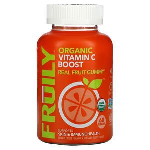 Fruily, Organic Vitamin C Boost, Mixed Fruit Flavor, 60 Gummies - HealthCentralUSA