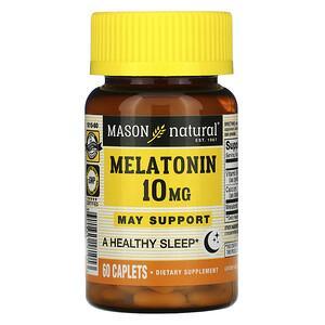 Mason Natural, Melatonin, 10 mg, 60 Caplets - HealthCentralUSA