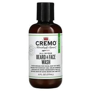 Cremo, All-In-One Beard & Face Wash, Mint Blend, 6 fl oz (177 ml) - HealthCentralUSA