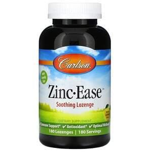 Carlson Labs, Zinc-Ease, Natural Lemon, 180 Lozenges - HealthCentralUSA