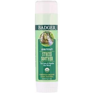 Badger Company, Stress Soother, Tangerine & Rosemary, .60 oz (17 g) - HealthCentralUSA