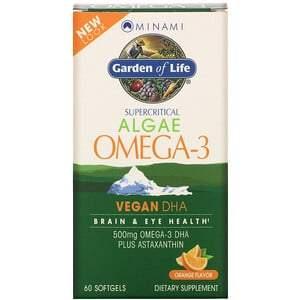 Minami Nutrition, Algae Omega-3, Orange Flavor, 60 Softgels - HealthCentralUSA