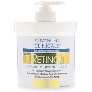 Advanced Clinicals, Retinol, Advanced Firming Cream, 16 oz (454 g) - HealthCentralUSA
