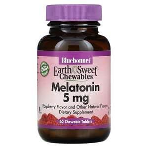 Bluebonnet Nutrition, Earth Sweet Chewables, Melatonin, Raspberry , 5 mg, 60 Chewable Tablets - HealthCentralUSA