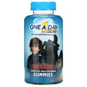 One-A-Day, Kids Complete Multivitamin, Dragons, 180 Gummies - HealthCentralUSA