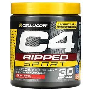 Cellucor, C4 Ripped Sport, Pre-Workout, Fruit Punch, 9 oz (255 g) - HealthCentralUSA