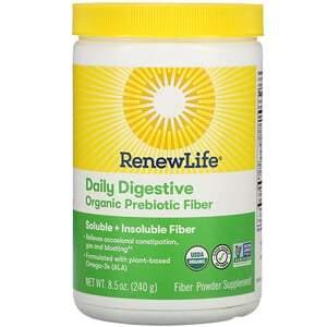 Renew Life, Daily Digestive Organic Prebiotic Fiber, 8.5 oz (240 g) - HealthCentralUSA
