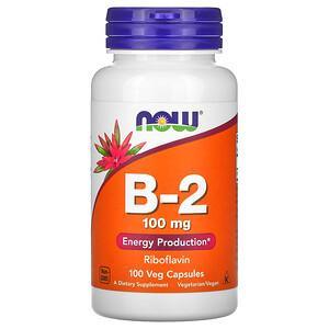 Now Foods, B-2, 100 mg, 100 Veg Capsules - HealthCentralUSA