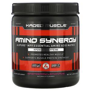 Kaged Muscle, Amino Synergy, Raspberry Lemonade, 6.88 oz (195 g) - HealthCentralUSA