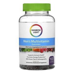 Rainbow Light, Men's Multivitamin, Mixed Berry, 120 Gummies - HealthCentralUSA