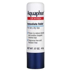 Aquaphor, Lip Repair, Stick, Immediate Relief, Fragrance Free, 1 Stick, .17 oz (4.8 g) - HealthCentralUSA