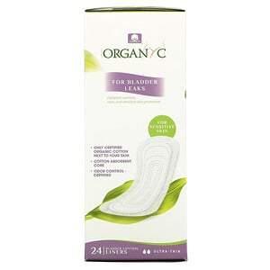 Organyc, Bladder Control Liners, Ultra-Thin, 24 Liners - HealthCentralUSA