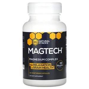Natural Stacks, MagTech, Magnesium Complex, 90 Vegetarian Capsules - HealthCentralUSA
