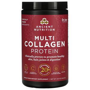Dr. Axe / Ancient Nutrition, Multi Collagen Protein, Unflavored, 8.6 oz (244.8 g) - HealthCentralUSA