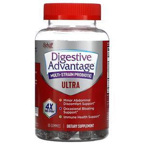 Schiff, Digestive Advantage, Multi-Strain Probiotic, Ultra, 65 Gummies - HealthCentralUSA