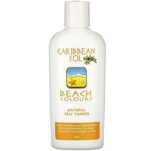 Caribbean Solutions, Beach Colours, Natural Self Tanner, 6 oz - HealthCentralUSA