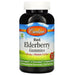 Carlson Labs, Black Elderberry Gummies + Vitamin C & Zinc, Natural Berry, 100 mg, 120 Vegetarian Gummies - HealthCentralUSA