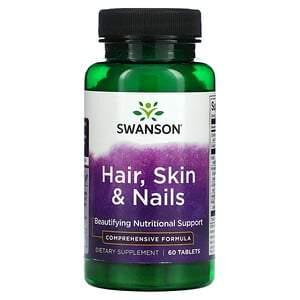 Swanson, Hair, Skin & Nails, 60 Tablets - HealthCentralUSA