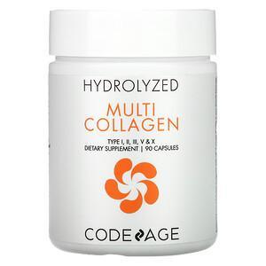 CodeAge, Hydrolyzed, Multi Collagen, 90 Capsules - HealthCentralUSA
