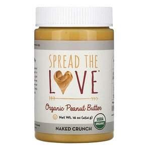 Spread The Love, Organic Peanut Butter, Naked Crunch, 16 oz (454 g) - HealthCentralUSA