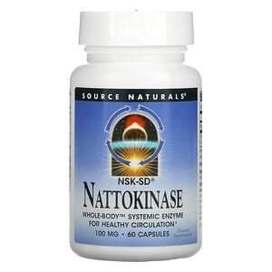 Source Naturals, Nattokinase, 100 mg, 60 Capsules - HealthCentralUSA