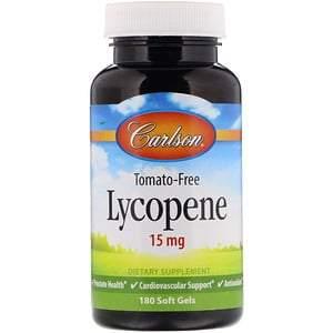 Carlson Labs, Lycopene, 15 mg, 180 Soft Gels - HealthCentralUSA
