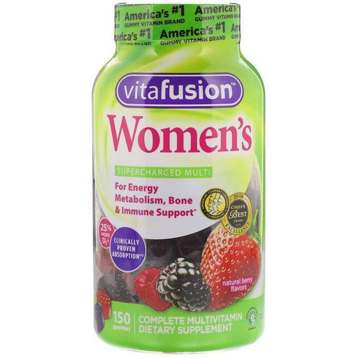 VitaFusion, Women's Gummy Vitamins, Natural Berry Flavors, 150 Gummies - HealthCentralUSA