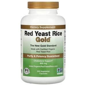 IP-6 International, Red Yeast Rice Gold, Cholesterol Support, 600 mg, 240 Vegetarian Capsules - HealthCentralUSA