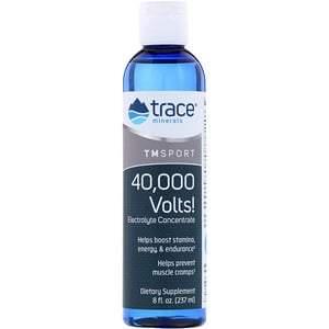Trace Minerals Research, TM Sport, 40,000 Volts!, Electrolyte Concentrate, 8 fl oz (237 ml) - HealthCentralUSA