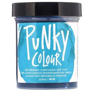 Punky Colour, Semi-Permanent Conditioning Hair Color, Turquoise, 3.5 fl oz (100 ml) - HealthCentralUSA